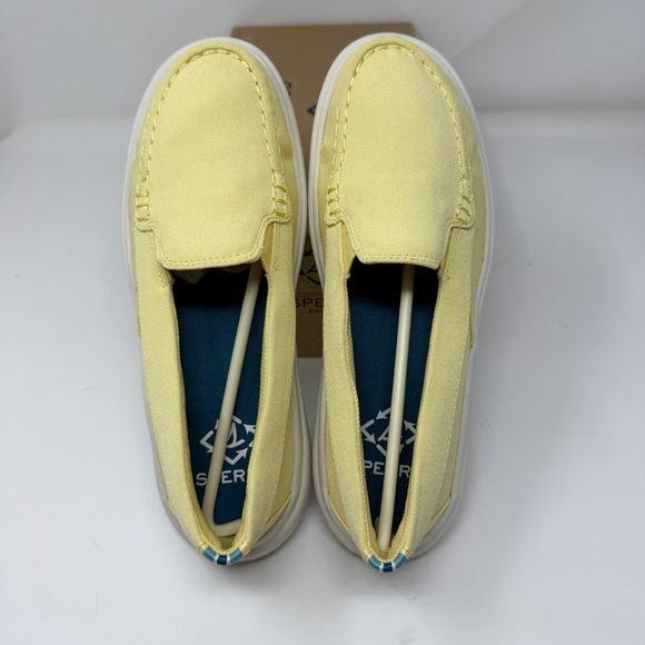 Sperry Women’s Yellow Canvas Slip-On Loafers Size 7.5M Comfort Casual Shoes - Picture 10 of 13